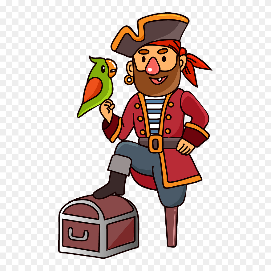 Pirate Clipart - Cartoon - Png Download