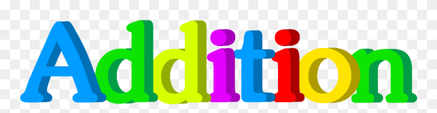 Addition Word Clipart - Png Download