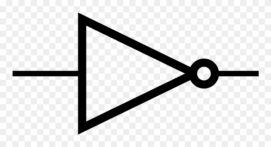 Xor Symbol Word - Not Gate Symbol Clipart