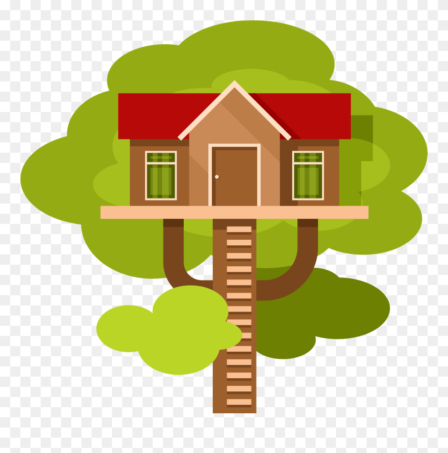 House On Tree Clip Art - Png Download