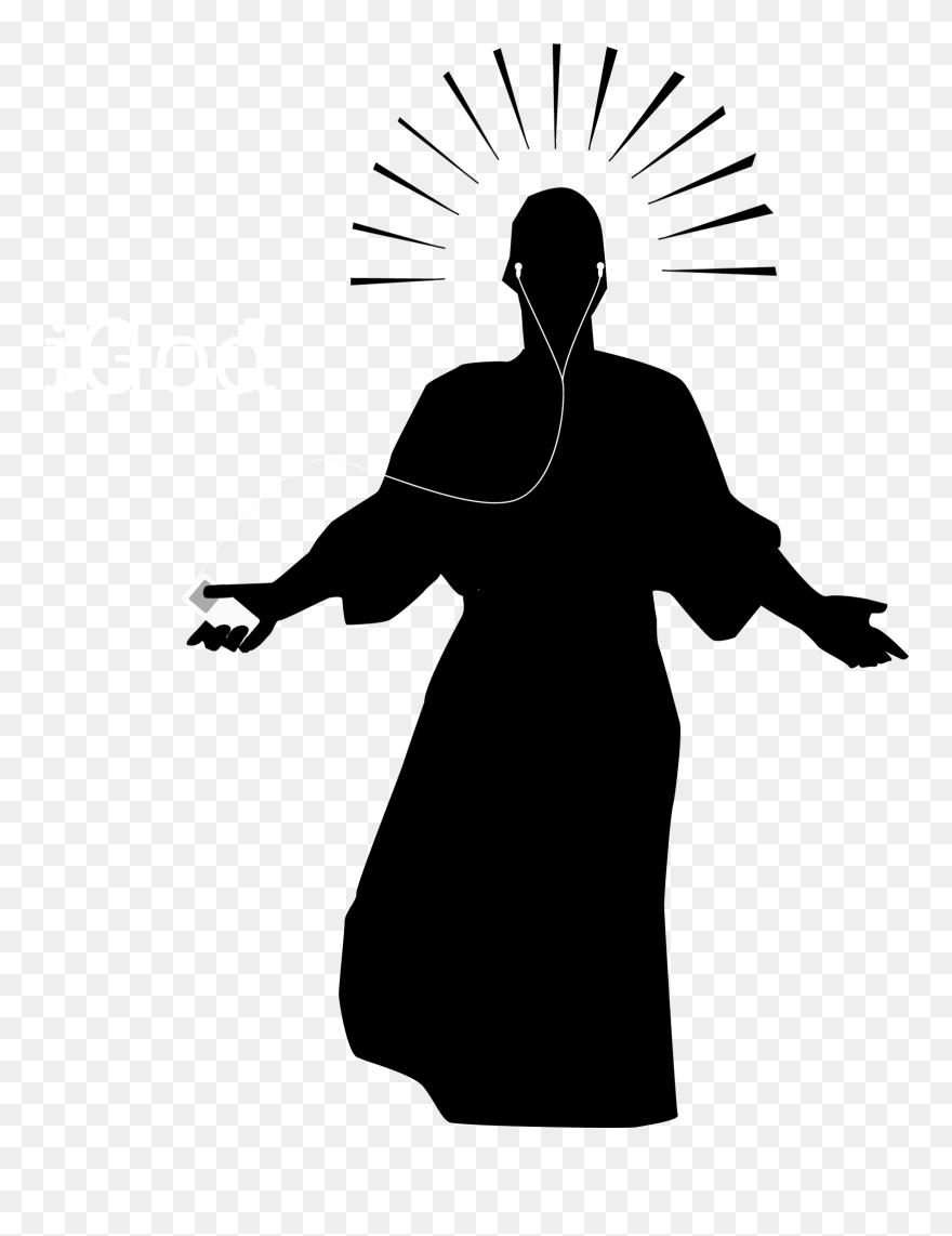 Silhouette Resurrection Of Jesus Christianity Icon - Jesus Resurrection Silhouette Clipart