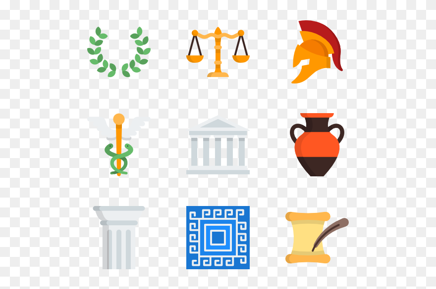 Greece Clipart God Icon - Icons Ancient Greek Png Transparent Png