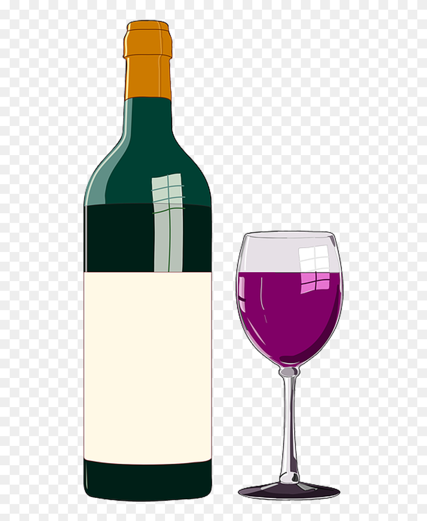 Red Wine Clip Art White Wine Beer - Clip Art Of Wine - Png Download