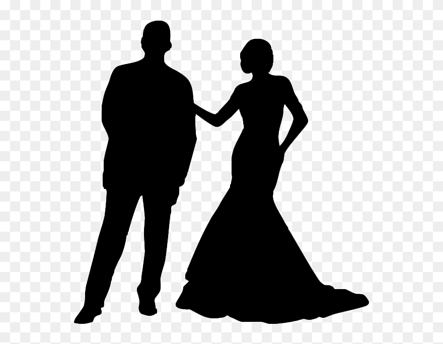 Couple Clipart Prom - Couple Clipart Black - Png Download