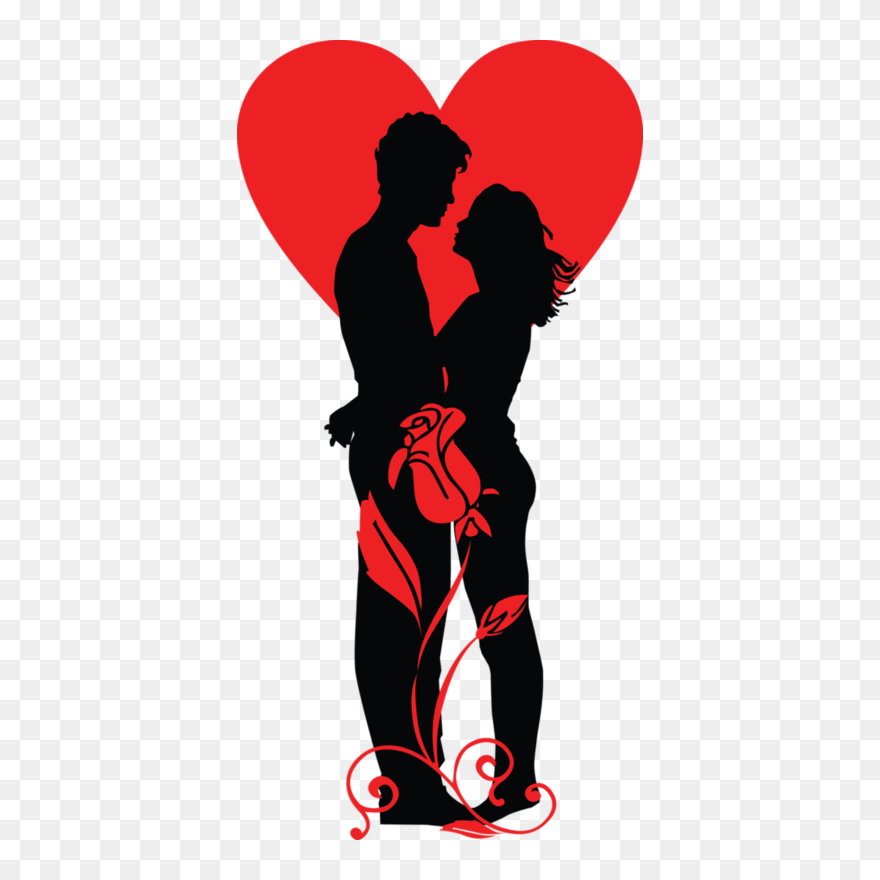 Valentine Day Romantic Couple Clipart