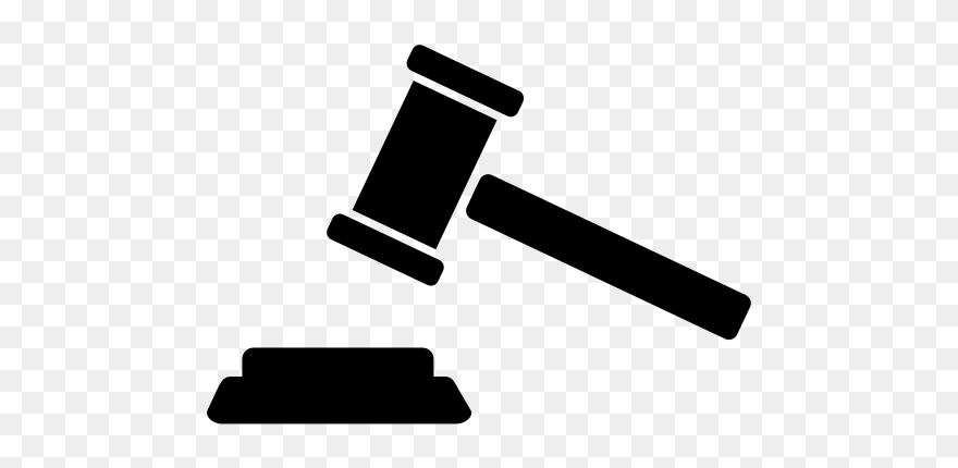 Gavel - Outline - Gavel Outline Clipart