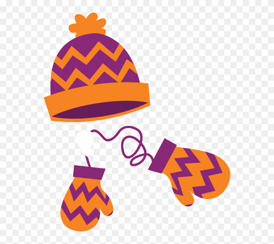 Hat And Mittens Clipart - Png Download