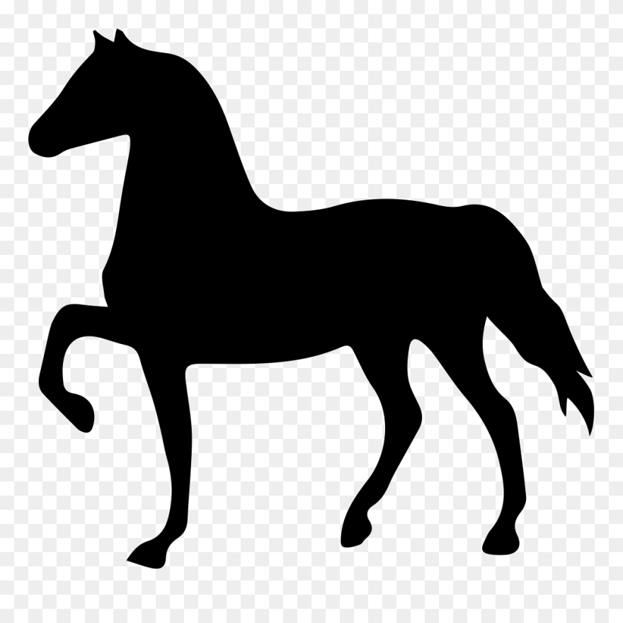 Friesian Horse Tennessee Walking Horse Black Horseshoe - Horse Drawing Facing Left Clipart