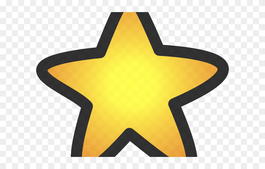 Clip Art Golden Star - Png Download