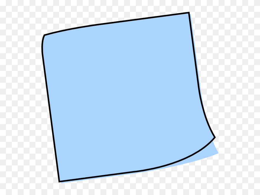 Light Blue Sticky Notes Clipart