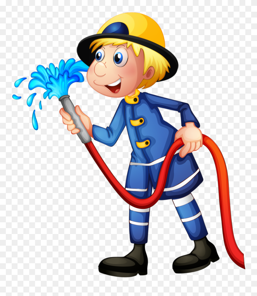 Police Firefighter Basketball Clipart Png Royalty Free - Firefighter Drawing Transparent Png