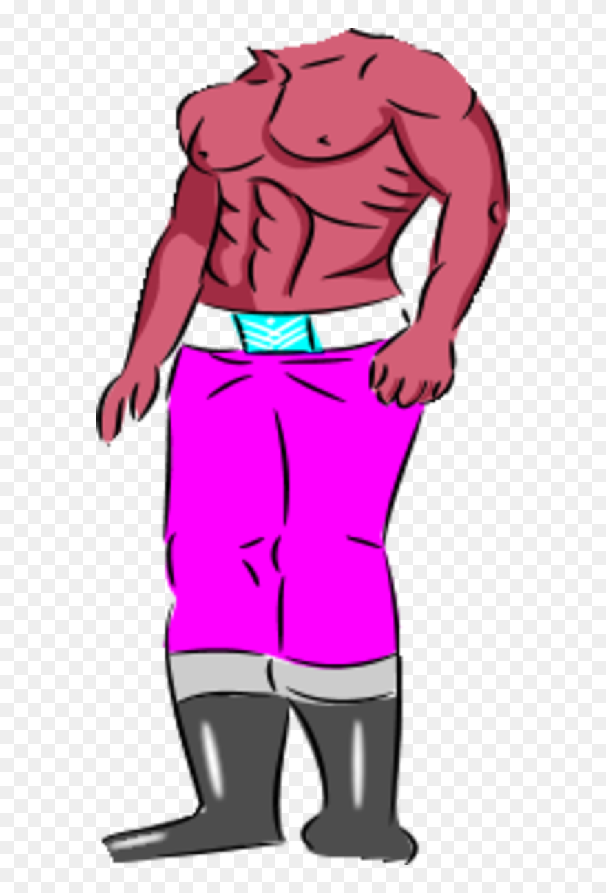 Body Builder Wearing Pants - Body Without Head Clipart - Png Download