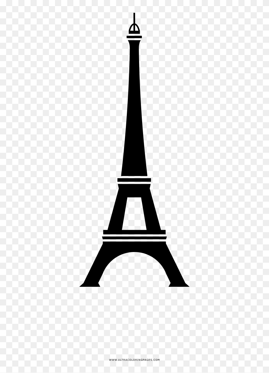 Eiffel Tower Coloring Book Ausmalbild Drawing - Steeple Clipart