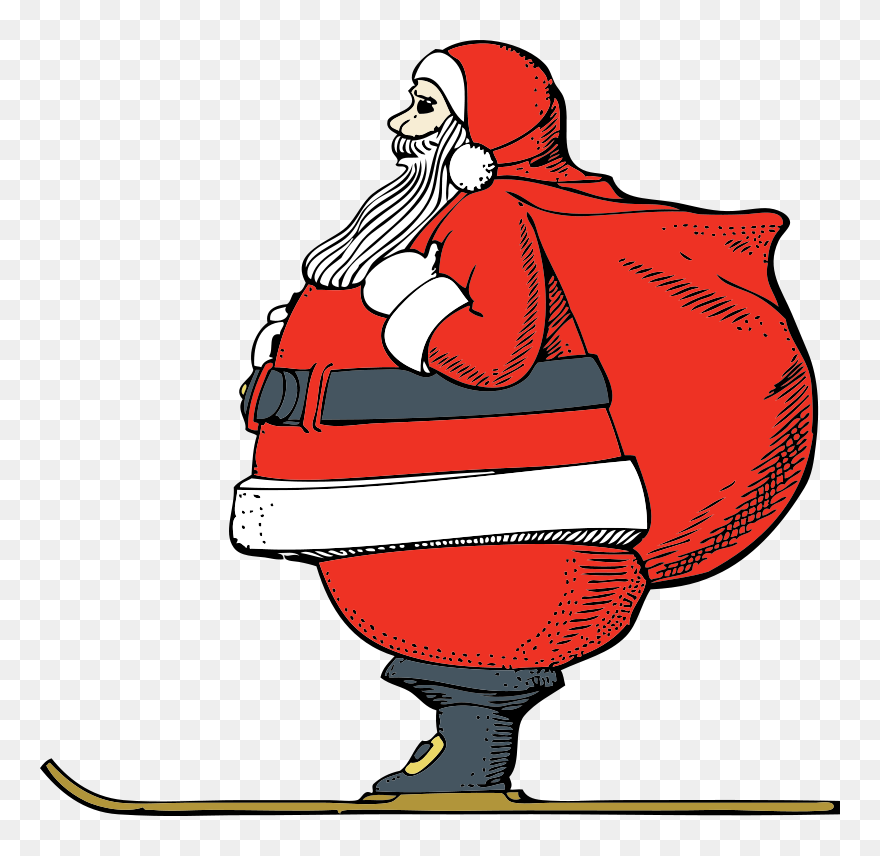 Santa Claus Clip Art Download - Moving Pictures Of Santa - Png Download