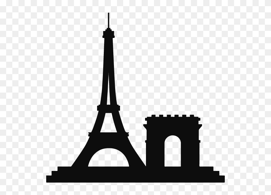 Eiffel Tower Landmark Drawing - The Victor Clipart