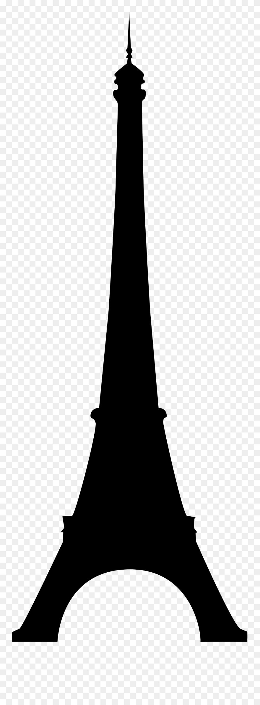 Eiffel Tower Silhouette Clip Art - Eiffeltoren Silhouette - Png Download