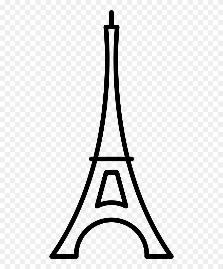 Transparent Clipart Eiffel Tower - Eiffel Tower Icon Transparent - Png Download