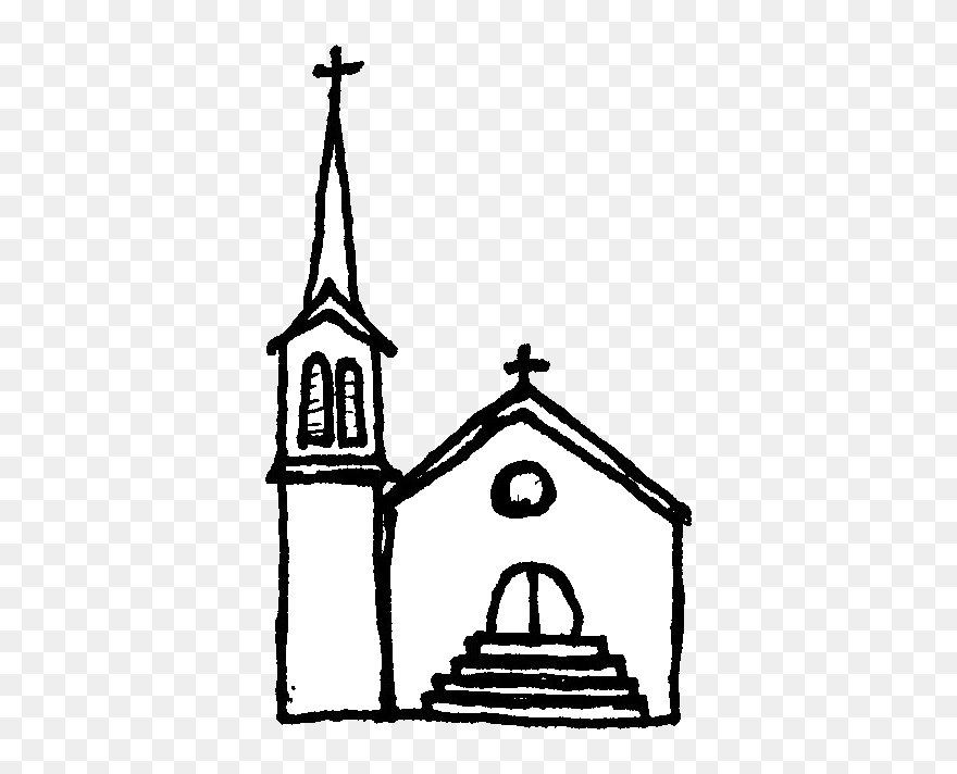 No Church In The Wild Christian Church United Church - Black Church At The White Background Clipart
