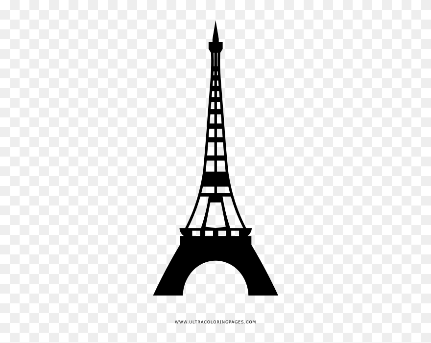 Eiffel Tower Coloring Page - Eiffel Tower Clipart