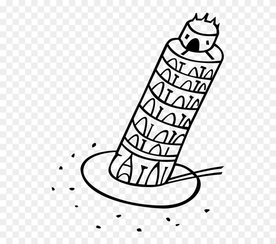 Leaning Tower Of Pisa, Italy - Italyvector Png Clipart