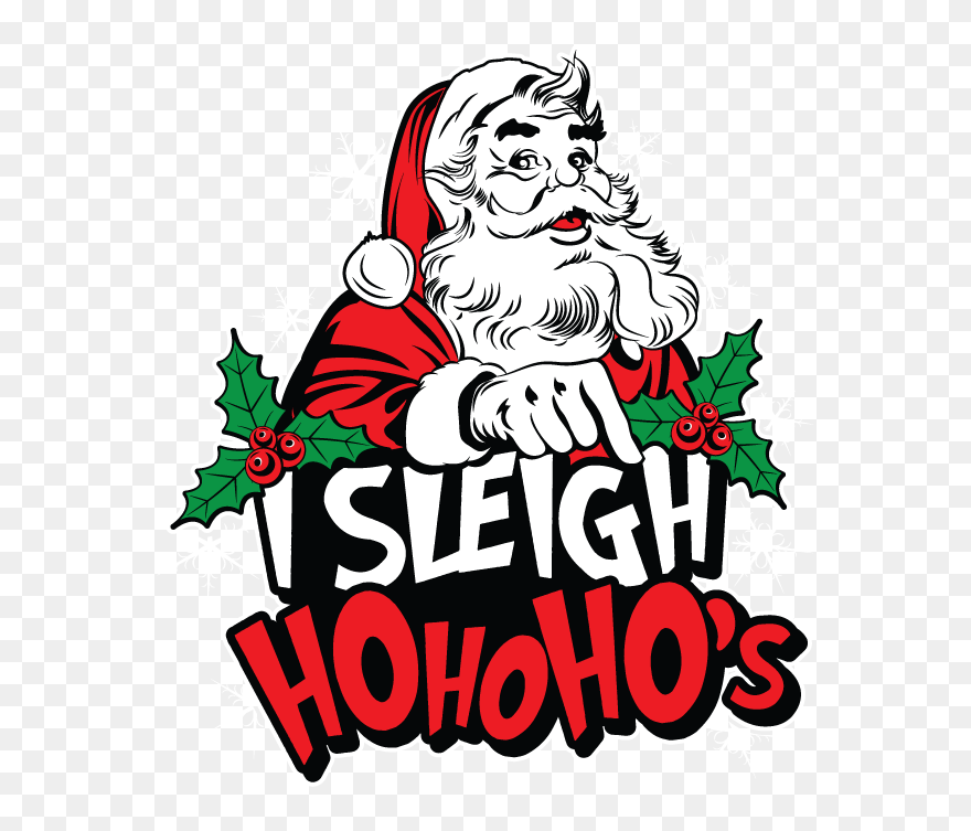 I Sleigh Ho S - Illustration Clipart