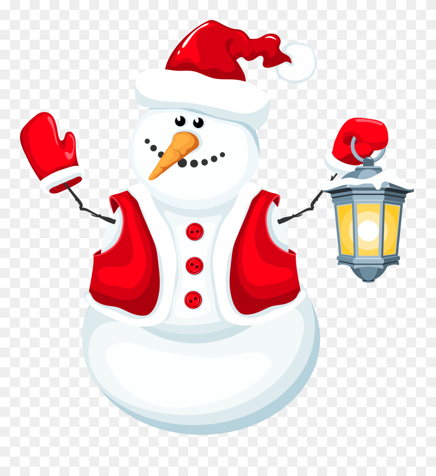 Snowman Clipart Santa Claus - 雪人 造型 - Png Download