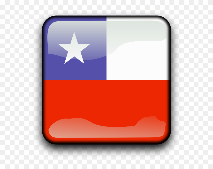 Cl - Chile Flag Icon Png Clipart