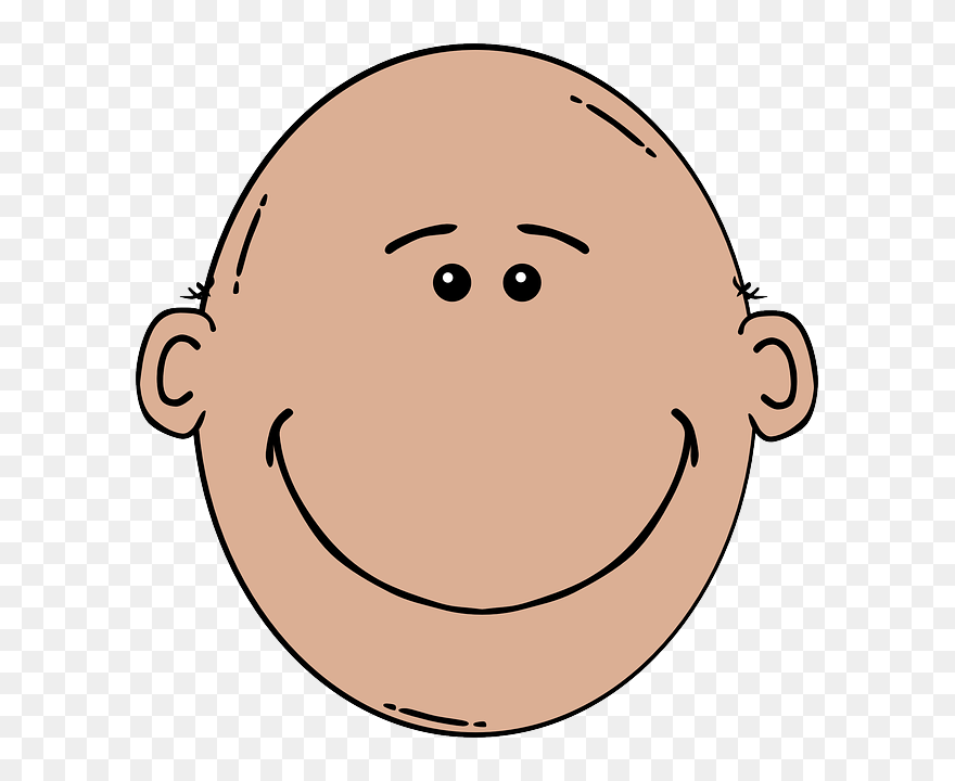 Men Clipart Father Face Clipart Download Art Clip Clip - Bald Clipart - Png Download
