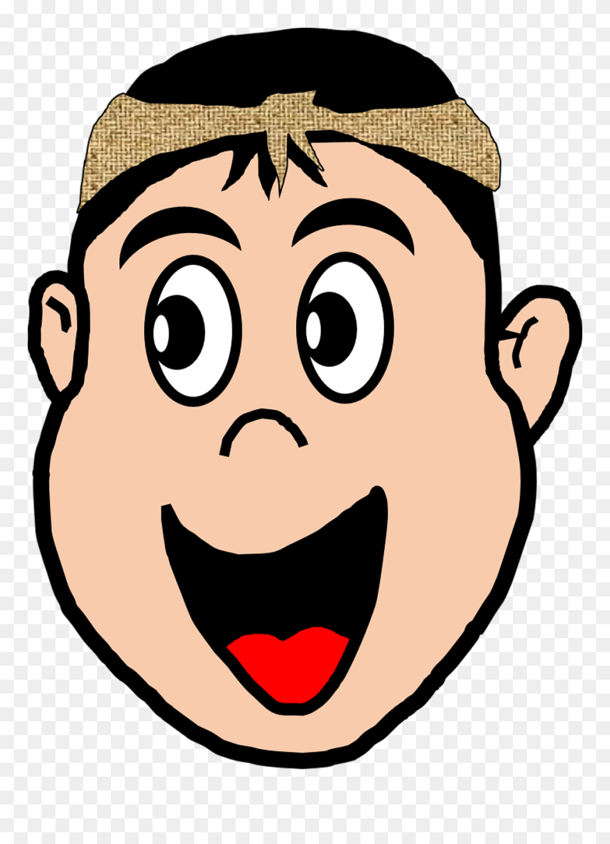 Transparent Father Face Clipart - Cara Feliz De Persona - Png Download