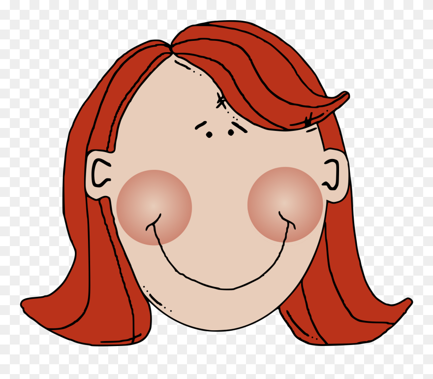 Red Hair Clip Art - Png Download
