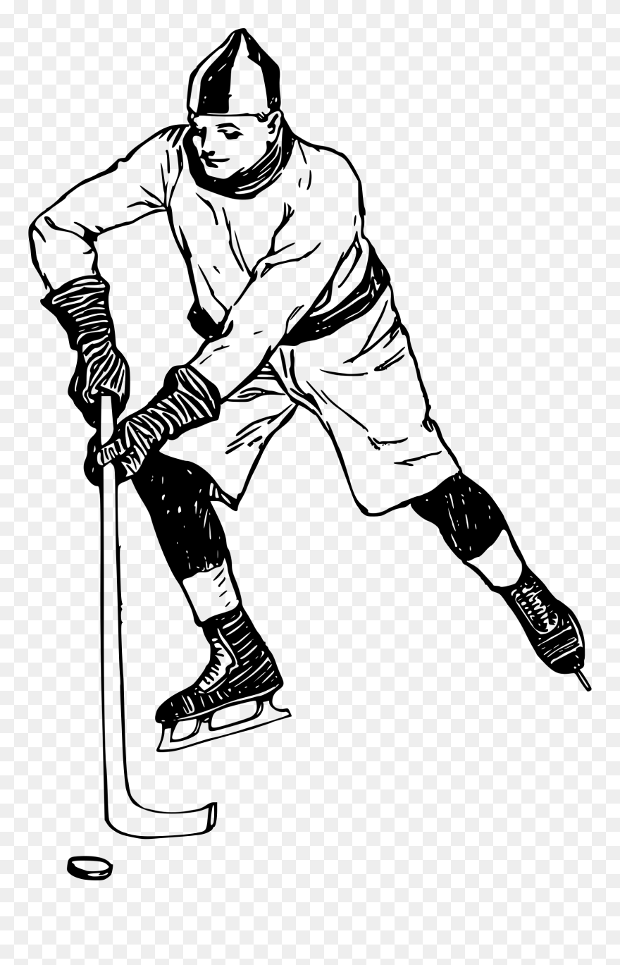 Ice Hockey Player Hockey Sticks Clip Art - Ice Hockey Clipart Png Transparent Png