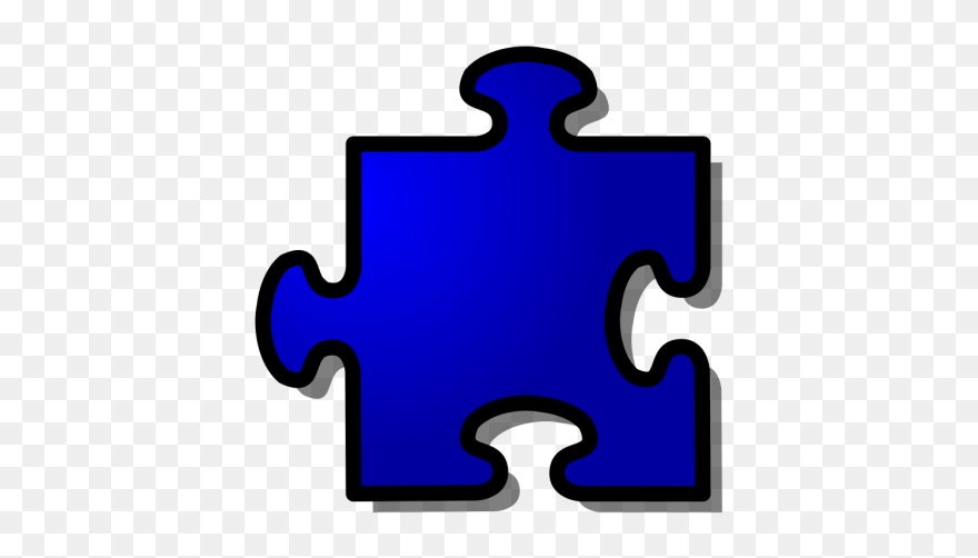 Blue Jigsaw Piece Png Icons - Puzzle Piece Clipart Transparent Background