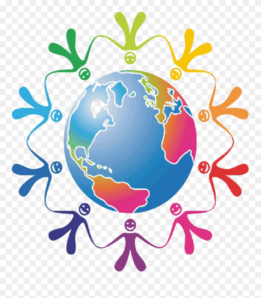 Participating In Week Logo - World Holding Hands Gif Clipart