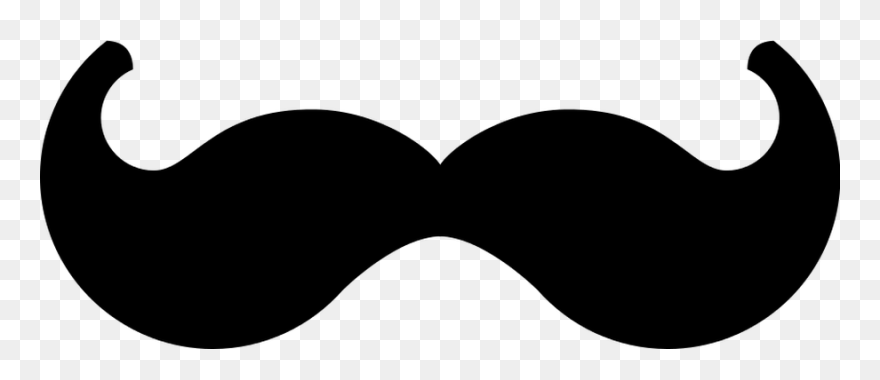 Transparent Mustache Vector Png - Curling Mustache Clipart