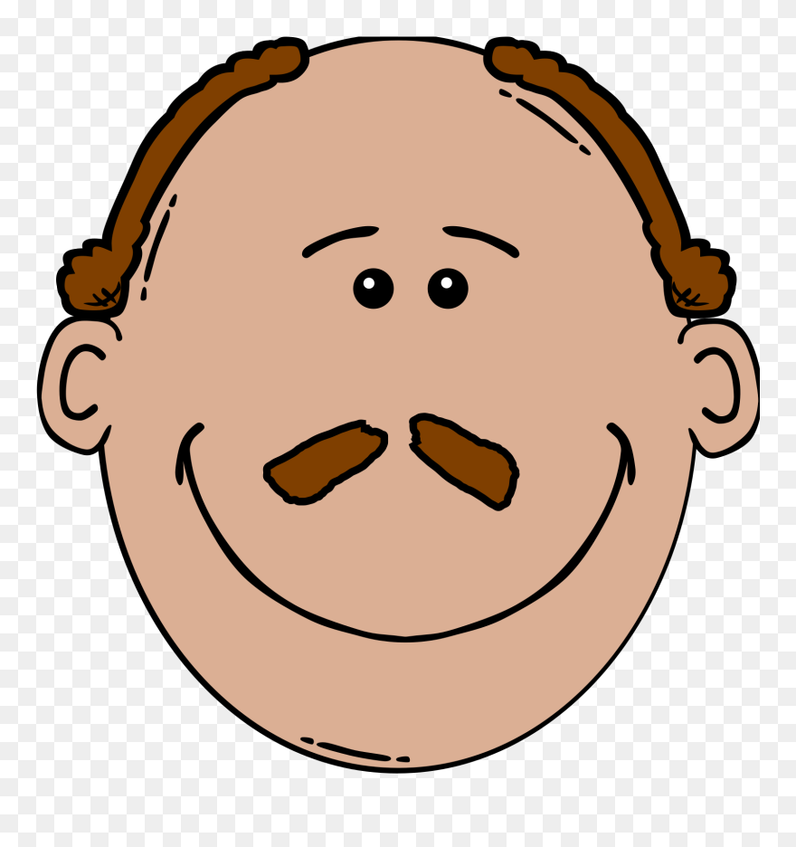 Clipart Old Man Face - Png Download