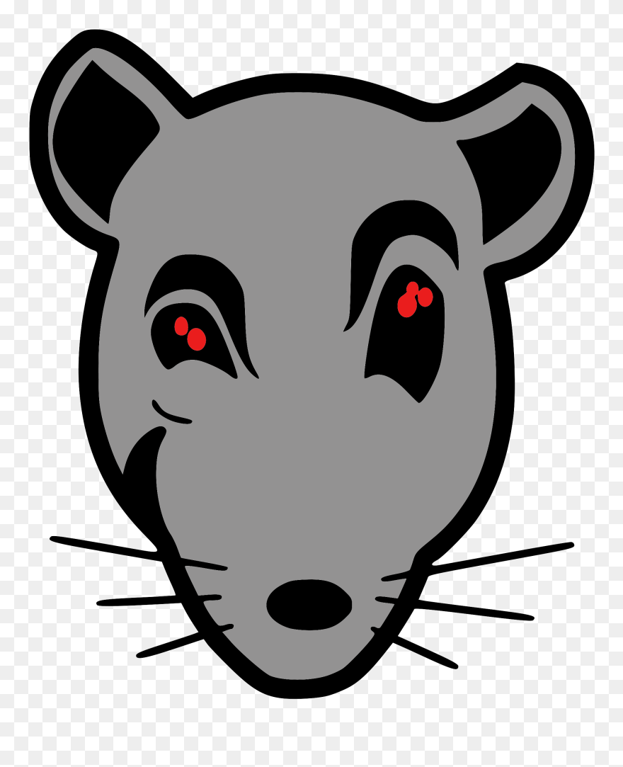 Rat Clipart Head Cartoon - Png Download