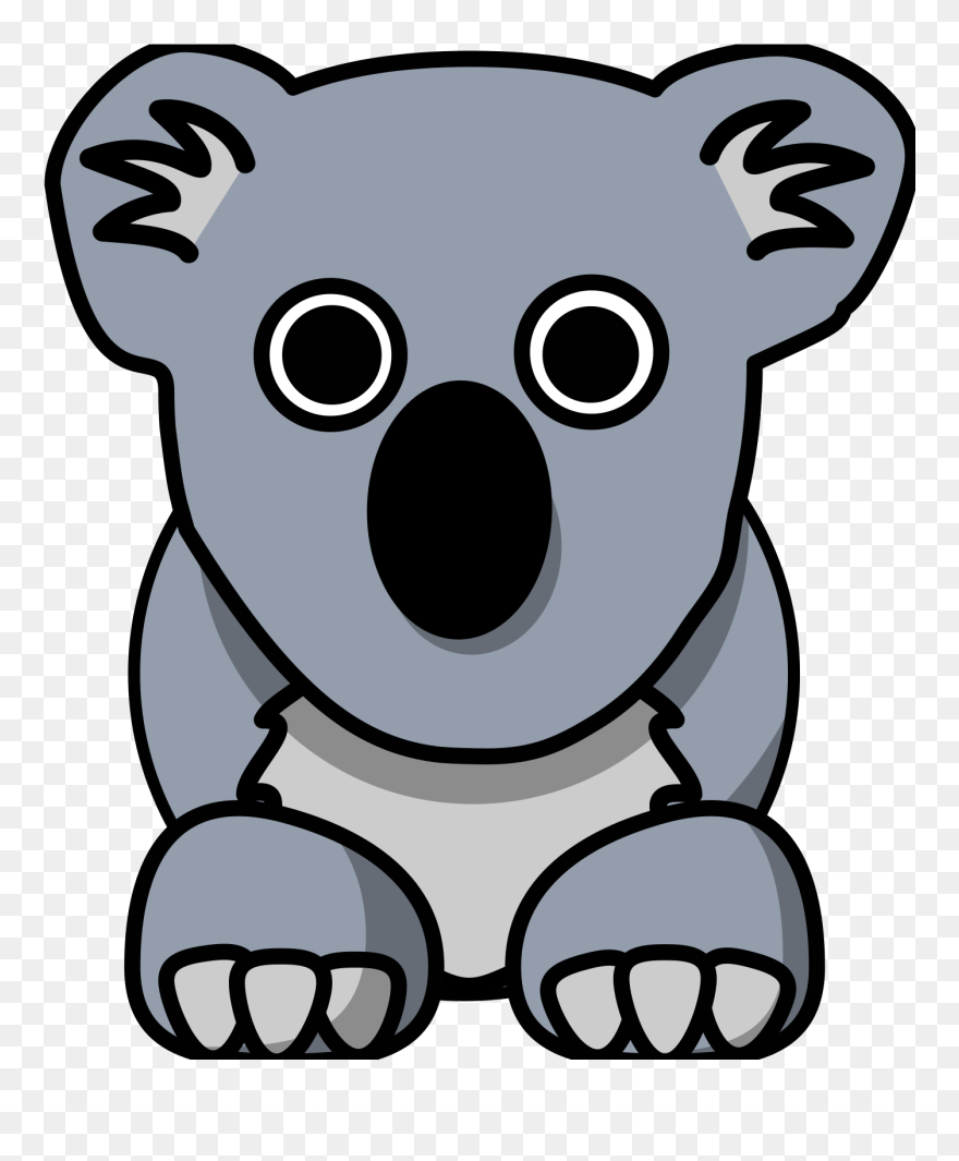 Koala Cartoon - Cartoon Koala Clipart - Png Download