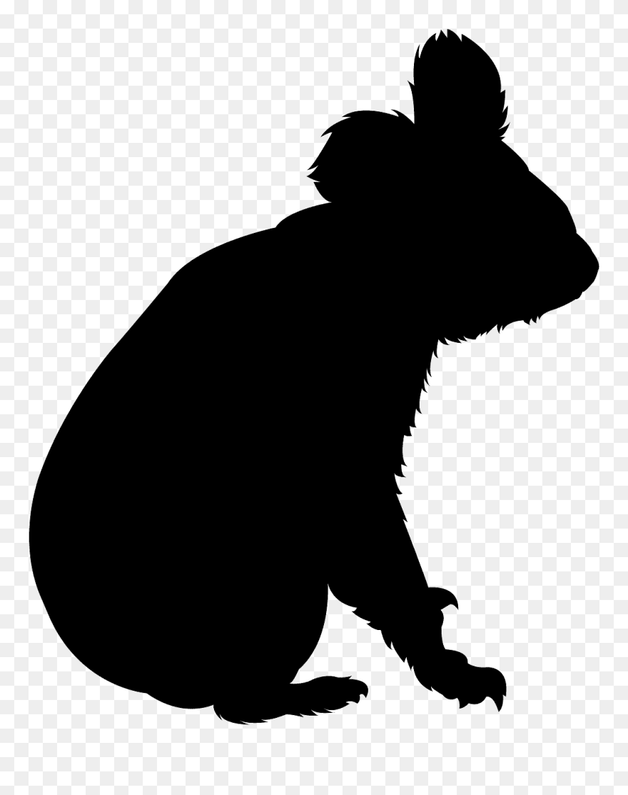 Koala Clipart Silhouette - Koala Silhouette - Png Download