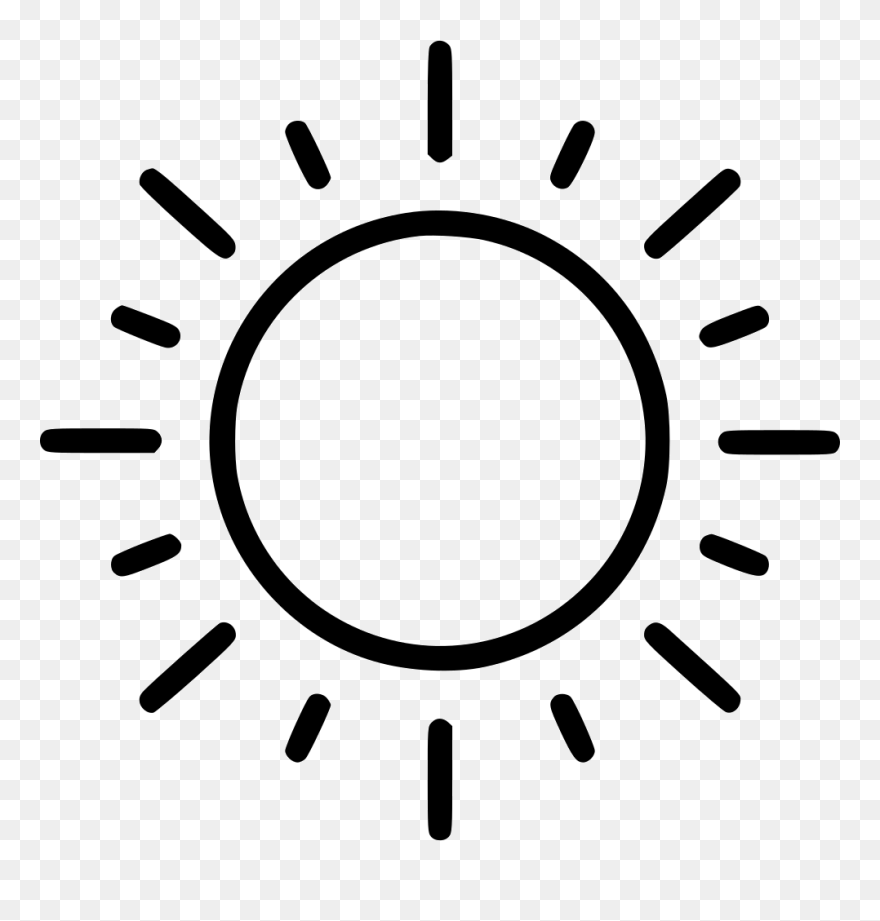 Sun Full Sun Svg Png Icon Free Download - Black And White Sun Png Clipart