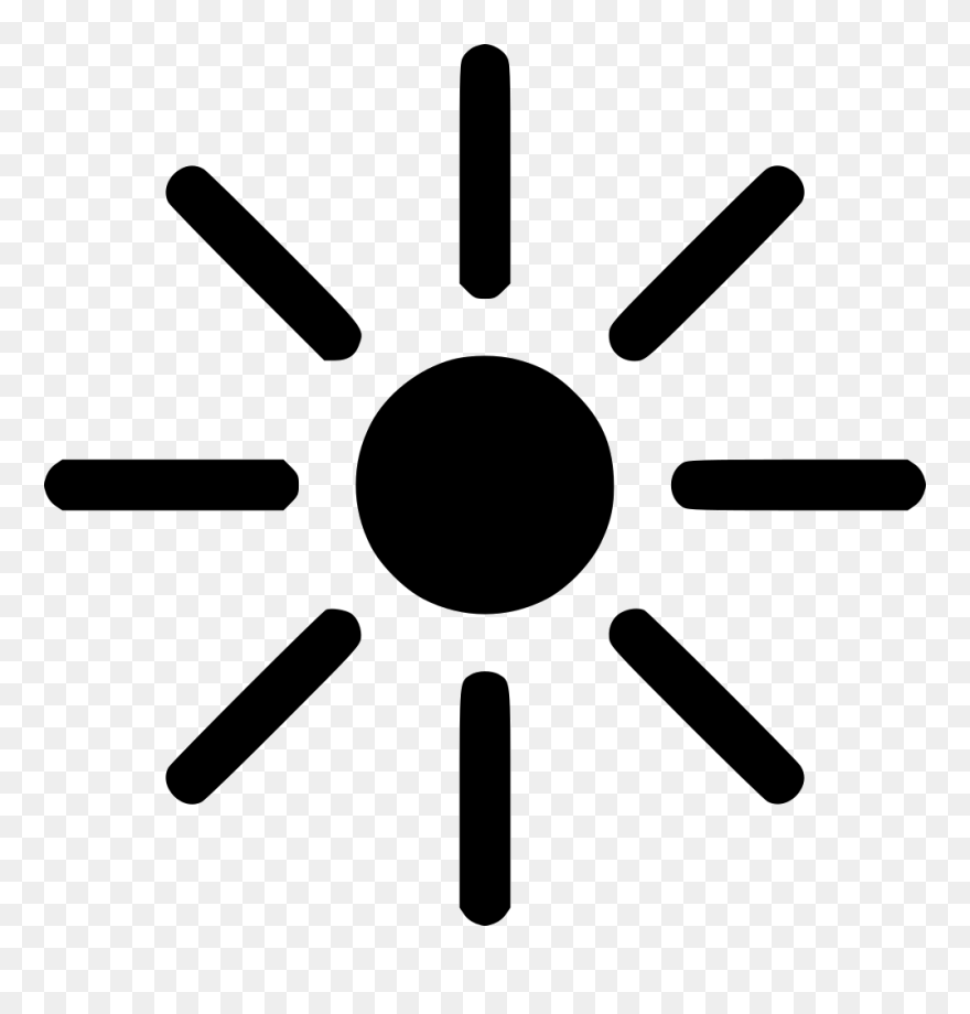 Computer Icons Scalable Vector Graphics Clip Art Image - Little Sun Black And White - Png Download