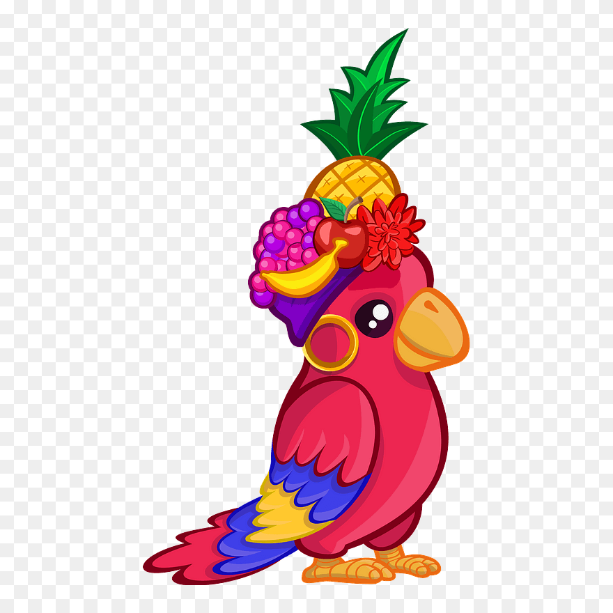 Parrot Clipart - Green Parrot Clipart - Png Download