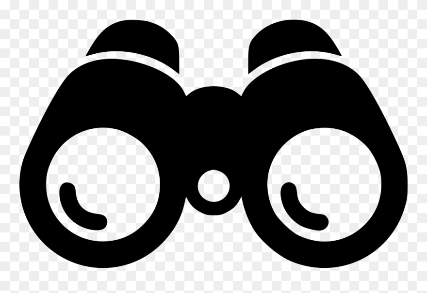 Binoculars - Transparent Background Binoculars Icon Clipart