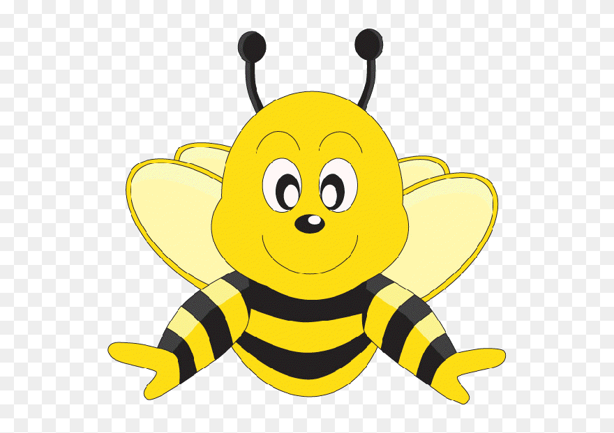 Bee Clip Art Clear Background - Transparent Background Bumble Bee Bee Clipart - Png Download
