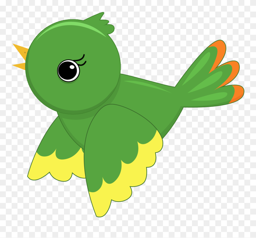 Bird Watching, Parrot, Balloon, Feather, Paper Piecing, - Green Bird Clipart - Png Download