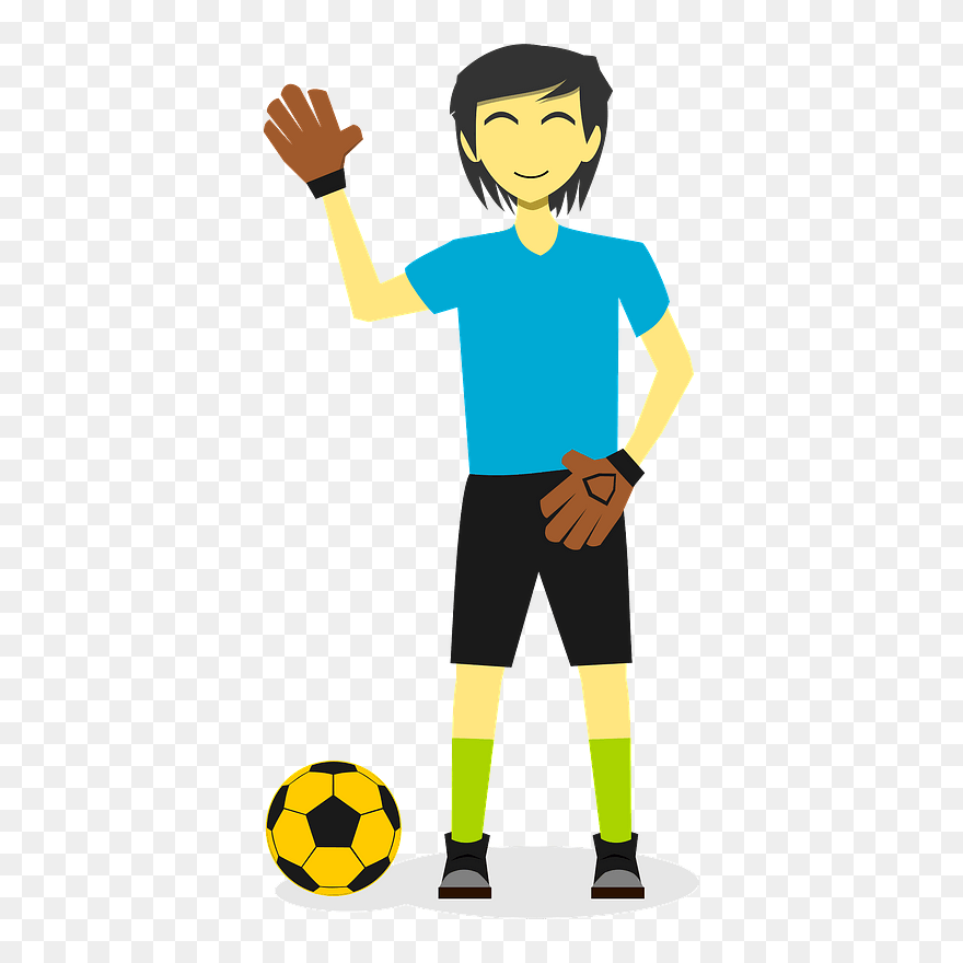 Soccer Goalkeeper Clipart - Transparent Soccer Goalie Png