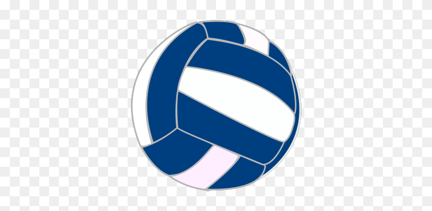 Volley Ball Svg Clip Arts - Volleyball Transparent Blue And White - Png Download