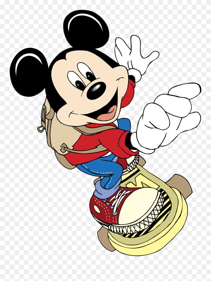 Mickey Mouse Minnie Mouse Clip Art Vector Graphics - Mickey Mouse Drawing Easy - Png Download