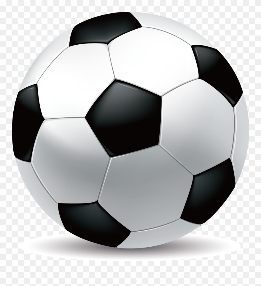 Football Player Football Team - Football White And Black Clipart