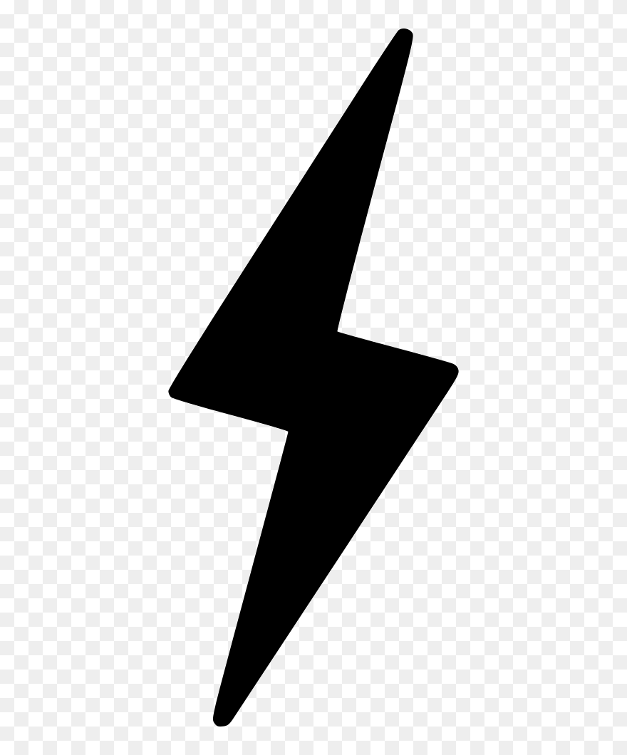 Flash Clipart Lightning Bolt - Voltage Icon - Png Download