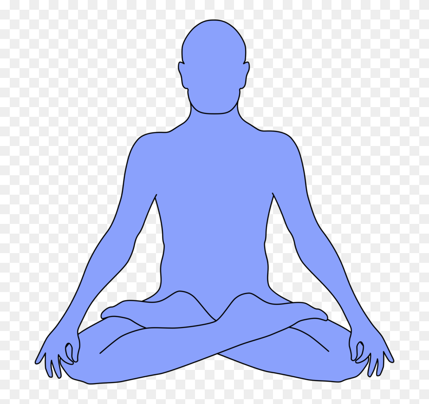 Trunk,shoe,blue - Meditating Clip Art - Png Download